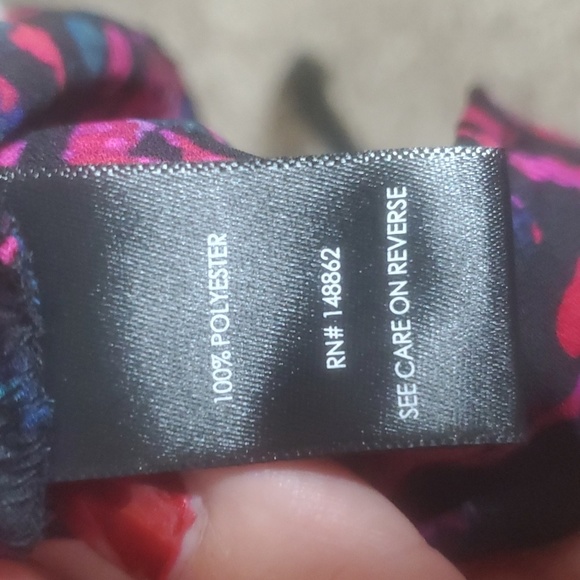 Torrid Rainbow Leopard Georgette Tie Front Blouse Size 5 NWT - Picture 6 of 7